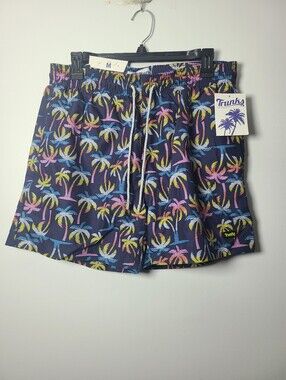 Trunks Surf&Swim - Men’s Navy Palm Print Swim Size Medium